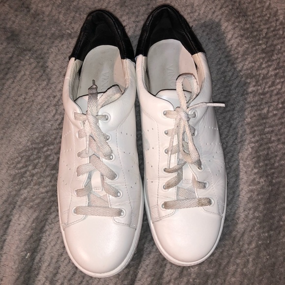 Vince Leather Sneakers - Picture 7 of 7